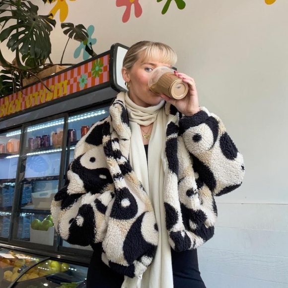 Urban Outfitters Jackets & Blazers - Urban Outfitters yin yang teddy jacket (sold out online )